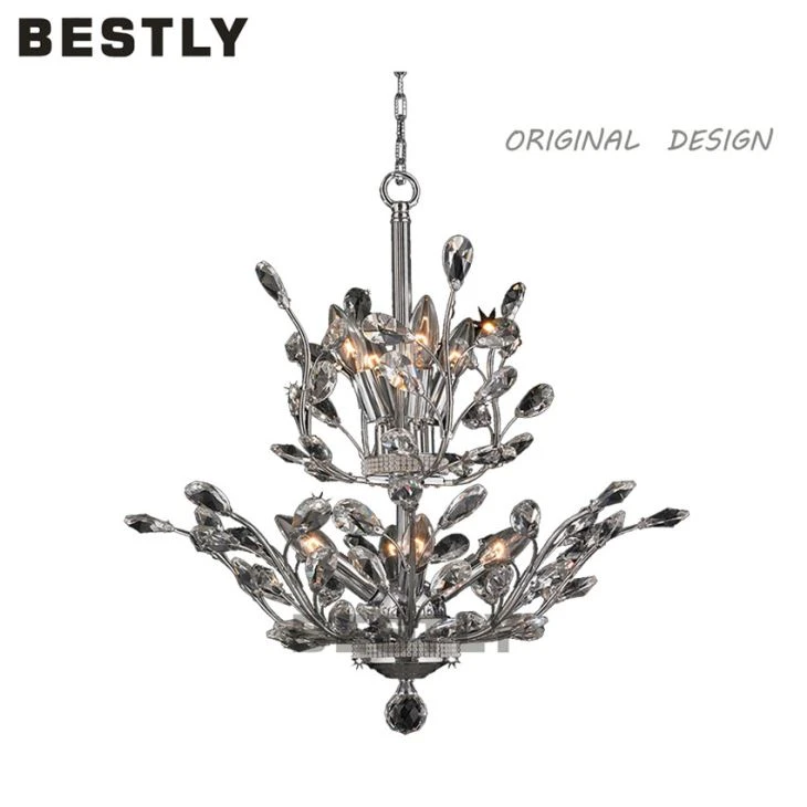 Kontemporanju 2 Saffi Crystal Chandelier Pendenti Dwal